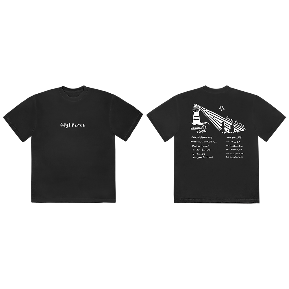 Gigi Perez Lighthouse Tour Black T-Shirt
