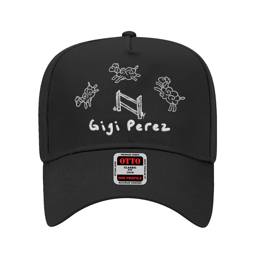 Black Embroidered Hat