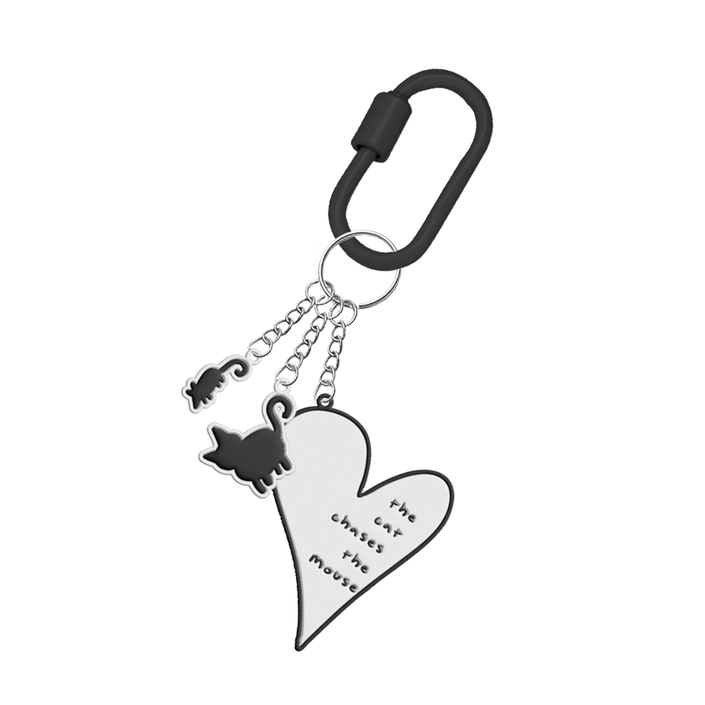 The Cat Chases The Mouse Keychain